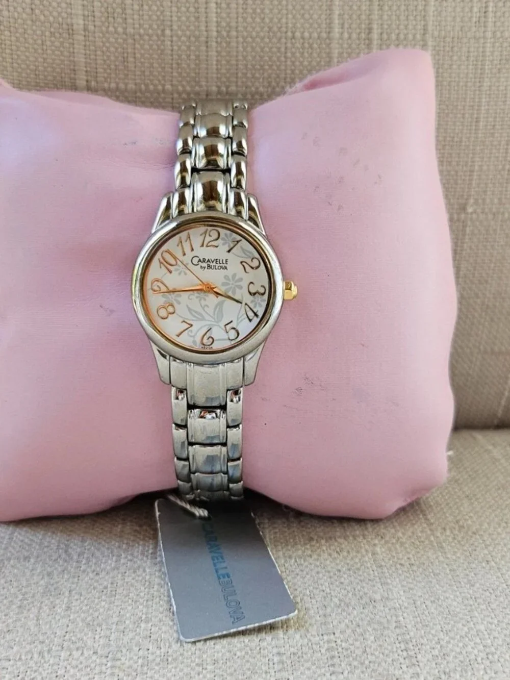 Caravelle by Bulova Women Wristwatch Silver Tone Quartz Analog Wrist Watch New